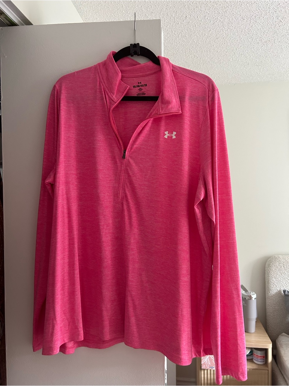 Under Armour women’s  Pink 1/4 Zip Performance Shirt